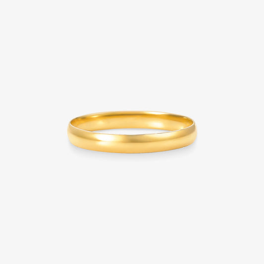 Aliança Encanto Lisa Comfort em Ouro Amarelo 18K, 2,70mm