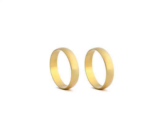 Aliança 4mm Ouro Amarelo 18k 750