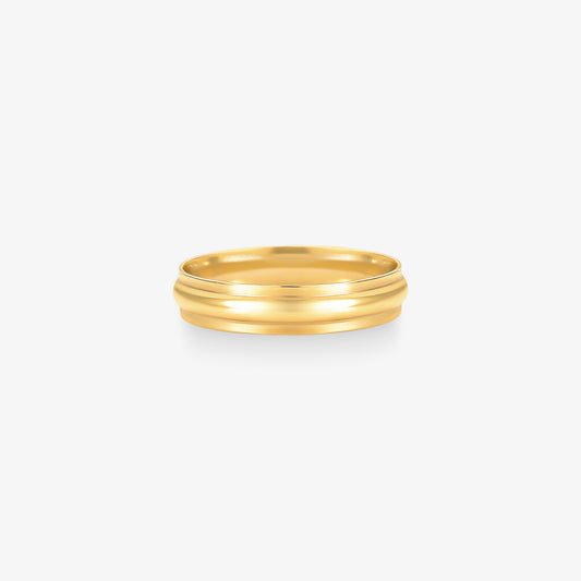 Aliança Elo Reta em Ouro Amarelo 18K, 4,80mm