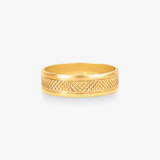Aliança Reta em Ouro Amarelo 18K, 5,60mm