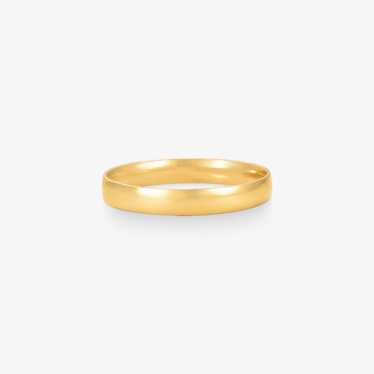 Aliança Paixão Lisa Comfort em Ouro Amarelo 18K, 3,8mm