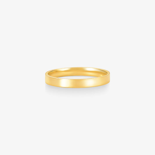 Aliança Segredo Lisa Comfort em Ouro Amarelo 18K, 3mm