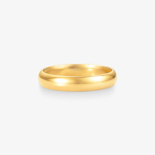 Aliança Infinito Lisa Comfort em Ouro Amarelo 18K, 3,9mm