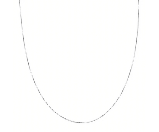 Corrente veneziana 45cm 1,10g ouro branco 18k750