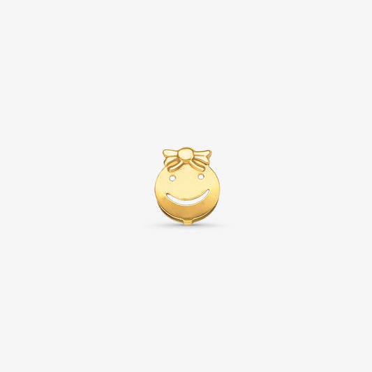 Pingente Menina Smille em Ouro Amarelo 18K