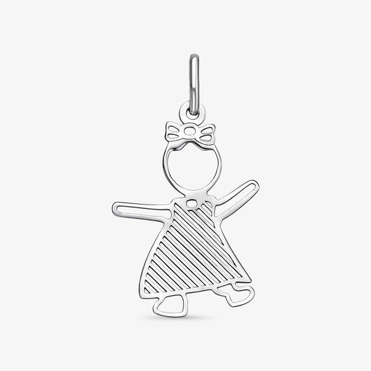 Pingente Menina II em Ouro Amarelo 18K