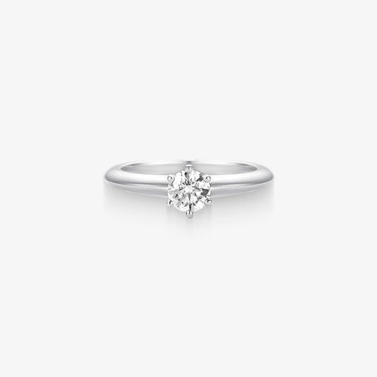 Anel Solitário Star com Diamante em Ouro Branco 18K