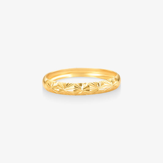Anel Estamparia em Ouro Amarelo 18K