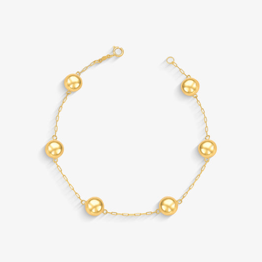 Pulseira Cartier com Bola em Ouro Amarelo 18K, 18cm