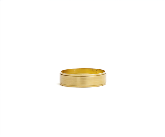 Aliança 6mm Ouro Amarelo 18k 750