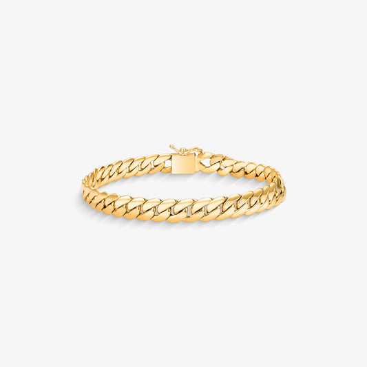 Pulseira Grumet Dupla Oca em Ouro Amarelo 18K, 18cm