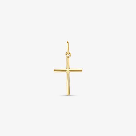 Pingente Cruz Palito Pequena em Ouro Amarelo 18K
