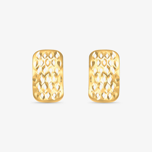 Brinco S Estamparia em Ouro Amarelo 18K