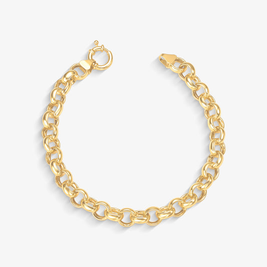 Pulseira Elo Português em Ouro Amarelo 18K, 18cm