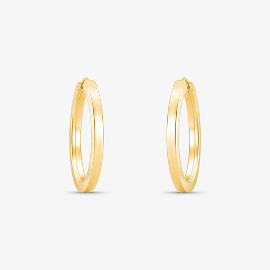 Brinco Argola Redonda em Ouro Amarelo 18K
