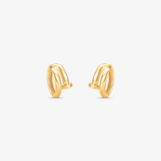 Brinco Argola Prego em Ouro Amarelo 18K