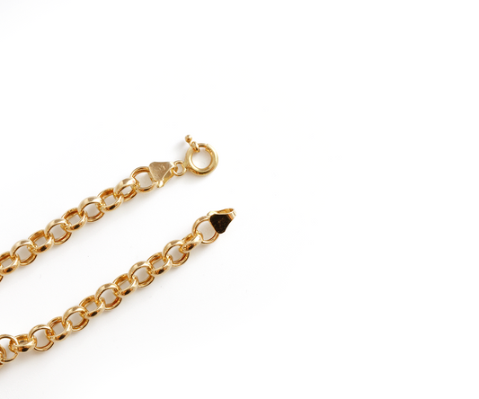Pulseira Elo Portugues 19cm 6,5mm Ouro Amarelo 18K 750