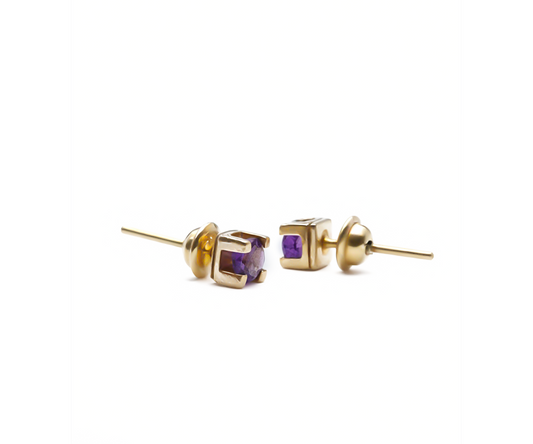 BRINCO CARTIER AMETISTA NATURAL 1,1G OURO AMARELO18K750