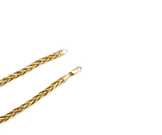 Pulseira Palmeira 5mm  22cm Ouro Amarelo 18k750