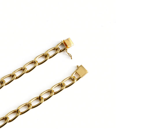 Pulseira grumet 22cm 8,10g ouro 18k750