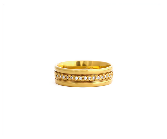 Aliança 6mm Ouro Amarelo 18k 750