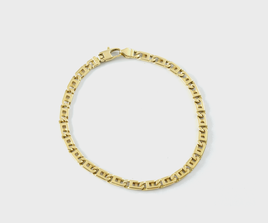 Pulseira Piastrine 20cm 12.40g Ouro Amarelo 18k750