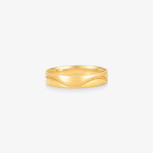 Aliança Comfort em Ouro Amarelo 18K, 4mm