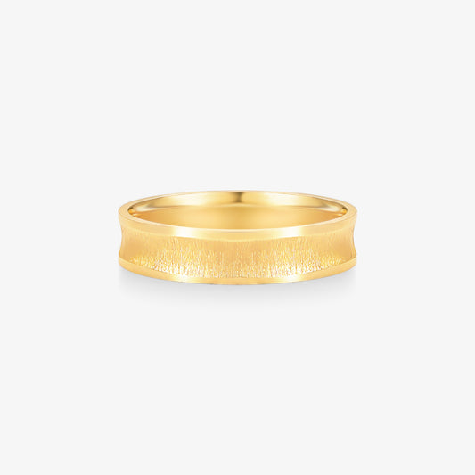Aliança Promessa Reta em Ouro Amarelo 18K, 4,40mm