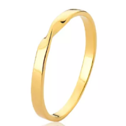 Anel Torcido em Ouro Amarelo 18K