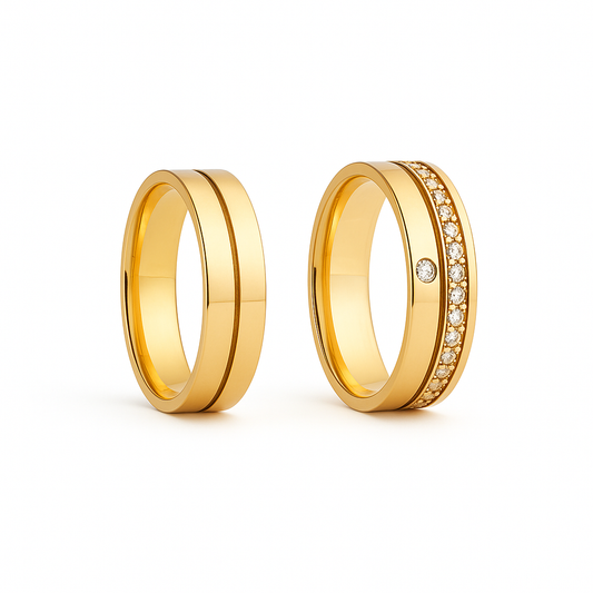 Aliança Essence Ouro 18K, 6mm
