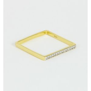 Anel Modelo Xuxa Ouro 18k 750 com Diamantes