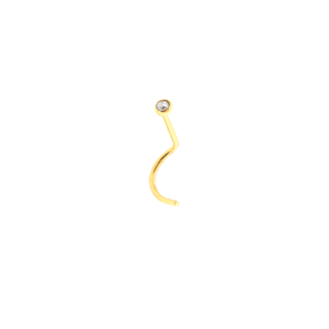 Piercing ponto de luz zirconia P 0,08g ouro amarelo 18k750